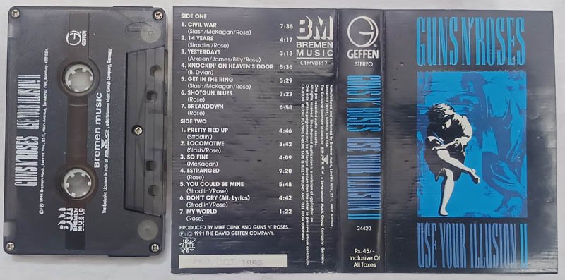 Guns N Roses Use Your Illusion 2 Audio Cassette