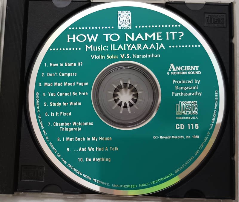 How To Name It Ilaiyaraaja Tamil Audio Cd