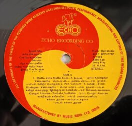 Indru Nee Naalai Naan Tamil LP Record By Ilaiyaraaja