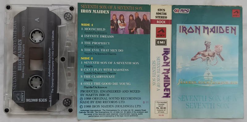 Iron Maiden Seventh Son of a Seventh Son Audio Cassette