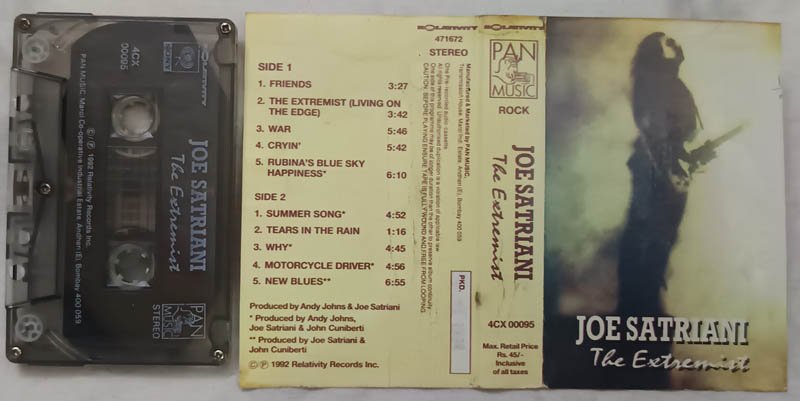Joe Satriani The Extremist Audio Cassette