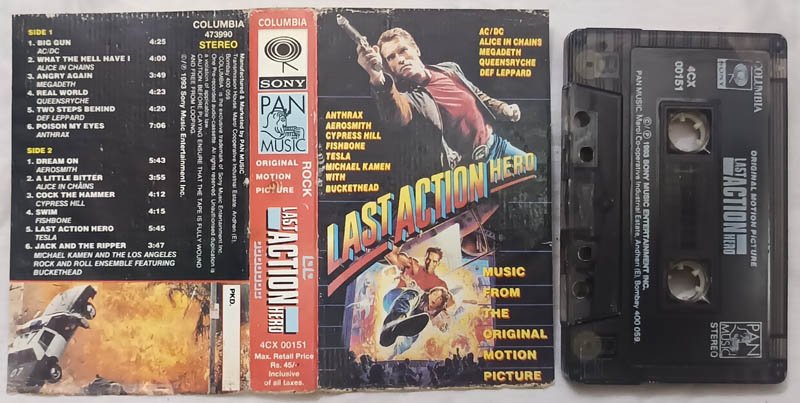 Last Action Hero Sountrack Audio Cassette