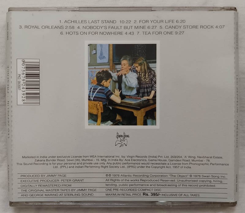 Led Zeppelin Presence Audio Cd