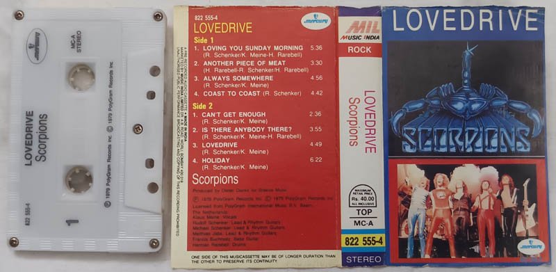 Lovedrive Scorpions Audio Cassette