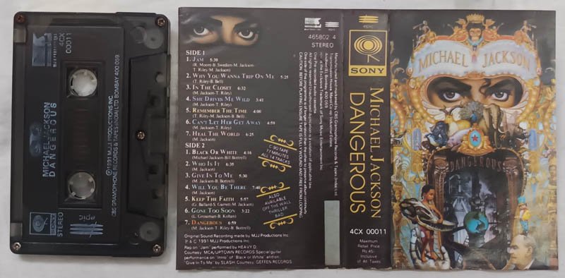 Michael Jackson Dangerous Audio Cassette