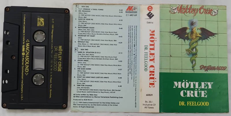 Motley Crue Dr Feelgood Audio Cassette