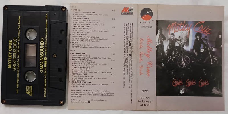 Motley Crue Girls Girls Girls Audio Cassette