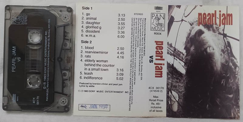 Pearl Jam Album Audio cassette