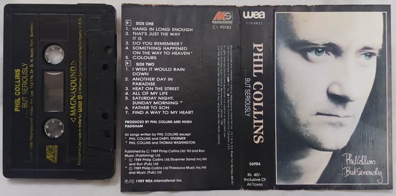 Phil Collins But Seriously Audio Cassette