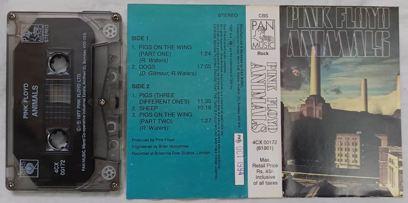 Pink Floyd Animals Audio Cassette