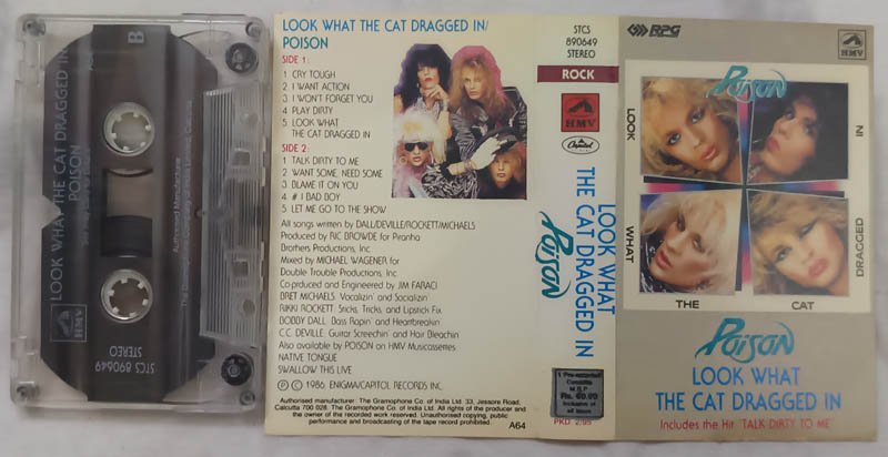 Poison Look What the cat Dragged in Audio Cassette