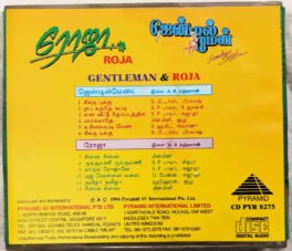 Roja – Gentleman Tamil Audio cd by A R Rahman