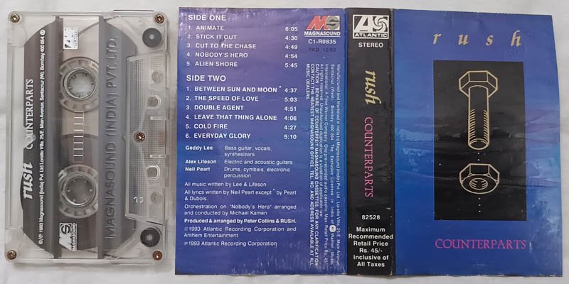 Rush Counterparts Audio Cassette