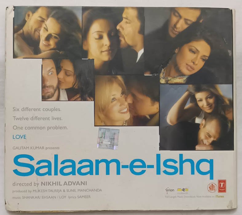 Salaam E Ishaq Hindi Audio CD By Shankar – Ehsaan Loy