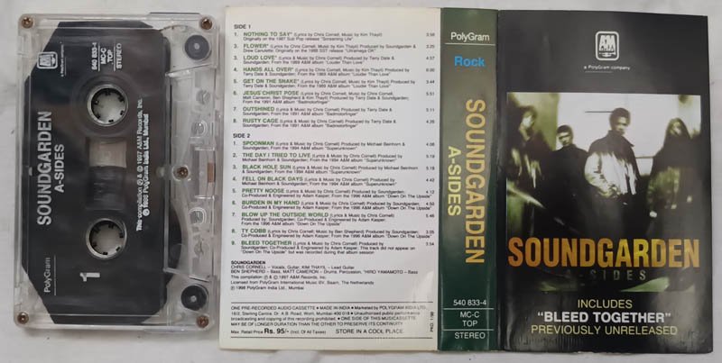 Soundgarden A Side Audio Cassette