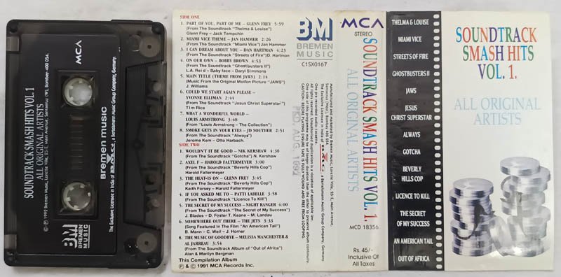 Soundtrack Smash Hits Vol 1 Audio Cassette
