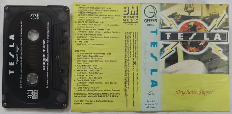 Tesla Psychotic Supper Audio Cassette