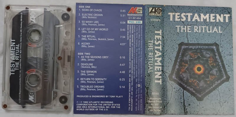 Testament The Ritual Audio Cassette