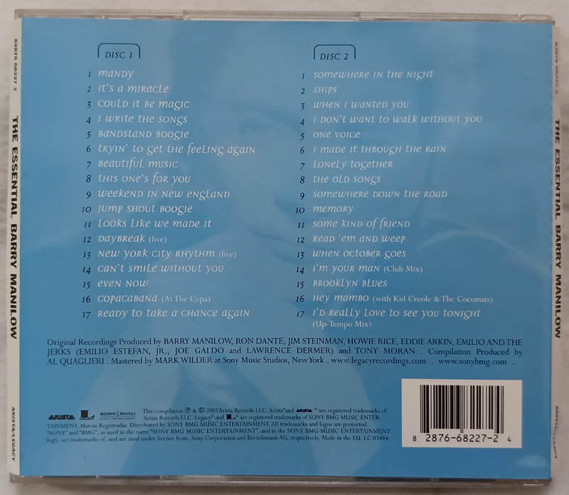 The Essental barry Manilow Audio cd