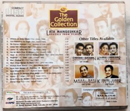 The Golden Collection Lata Mangeshkar Ghazals From Films Hindi Audio cd