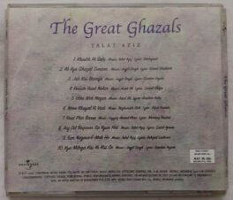 The Great Ghazals Talat Aziz Hindi Audio cd