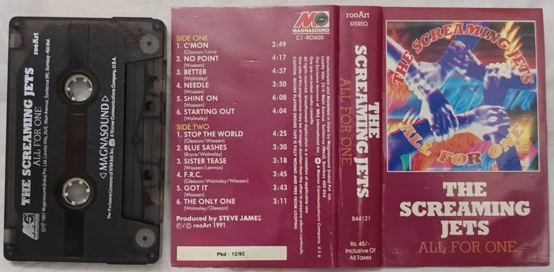 The Screaming Jets All For One Audio Cassette