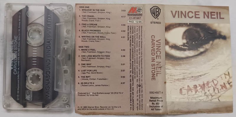 Vince Neil Carved in stone Audio Cassette