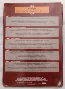 Vintage The Best of Laxmikant Pyarelal Hindi Audio cd