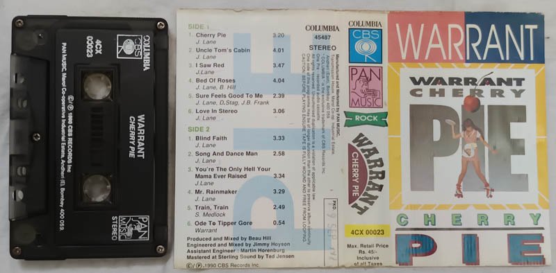 Warrant Cherry Pie Audio Cassette