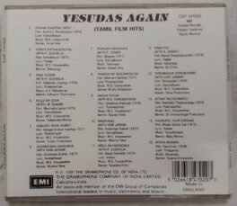 Yesudas Again Tamil Film Hits Tamil Audio cd