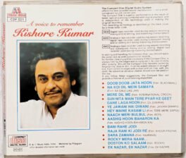 A Voice to remember Kishore Kumar Hindi Audio cd