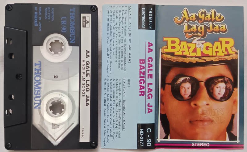 Aa Gale Lag Jaa- Bazigar Hindi Audio Cassette
