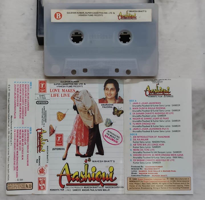 Aashiqui Hindi Audio cassette
