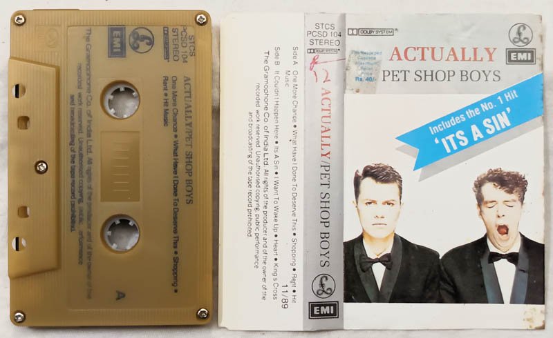 Actually Pet Shop Boys Audio Cassette