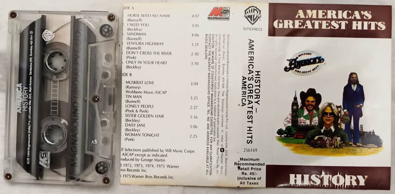Americas Greatest Hits History Audio Cassette