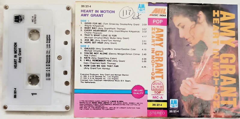 Amy Grant Heart in motion Audio Cassette.