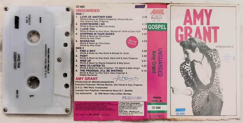 Amy Grant Unguarded Audio Cassette