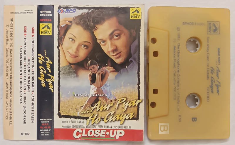 Aur Pyar Ho Gaya Hindi Audio Cassette By Nusrat Fateh Ali Khan
