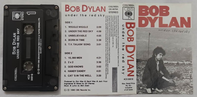 Bob Dylan Under The Red Sky Audio Cassette
