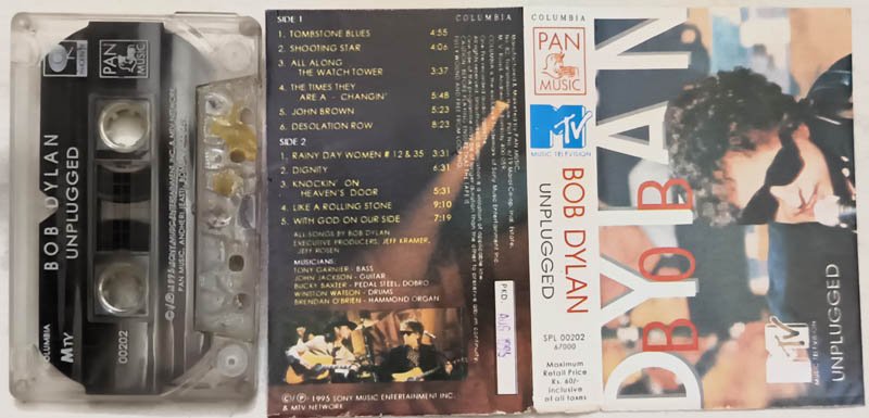 Bob Dylan Unplugged Audio Cassette