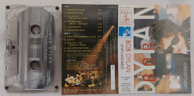 Bob Dylan Unplugged Audio Cassette
