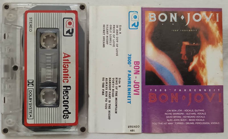 Bon Jovi 7800 Fahrenheit Audio Cassette