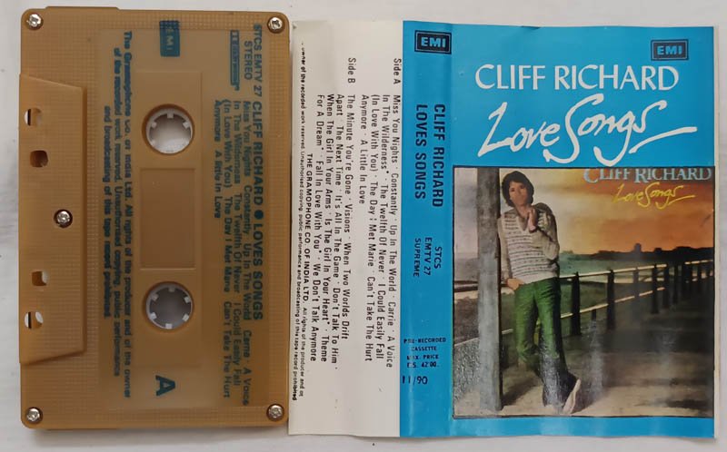 Cliff Richard Love Songs Audio Cassette
