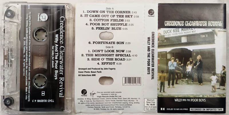 Creedence Clearwater Revival Willy and The Poor Boys Audio Cassette