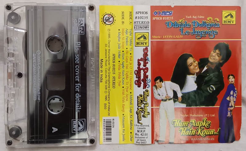 Dilwale Dulhani Le Jayenge-Hum Aapke Hain Koun Hindi Audio Cassette