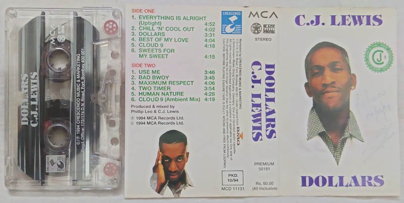 Dollars C.J.Lewis Audio Cassette