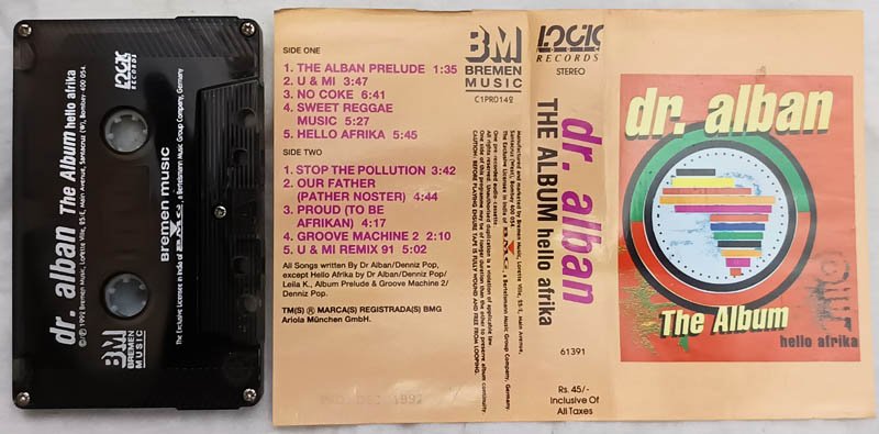 Dr.Alban The Album Hello Afrika Audio Cassette