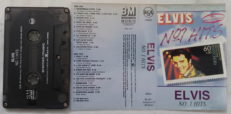 Elvis No.1 Hits Audio Cassette