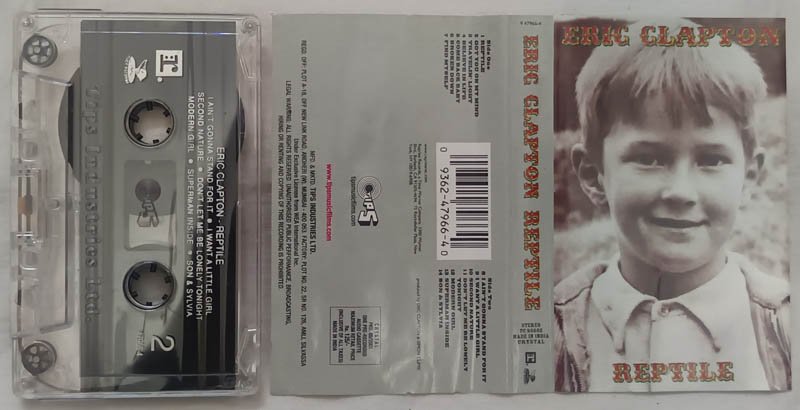 Eric Clapton Reptile Audio Cassette