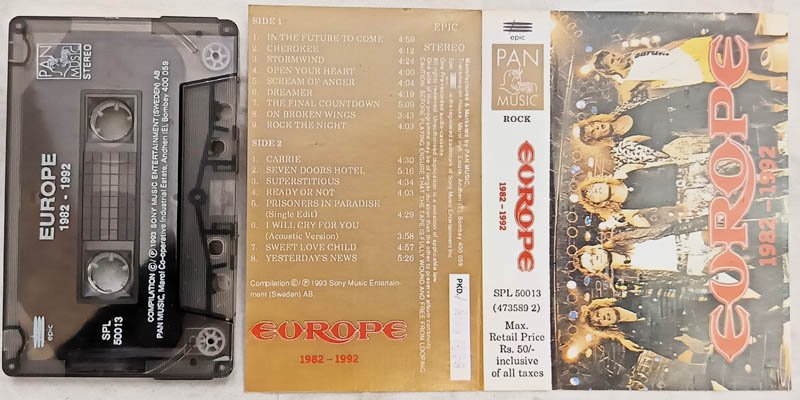 Europe 1982-1992 Audio Cassette